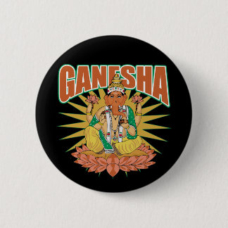 Badge Rond 5 Cm Ganesha indou