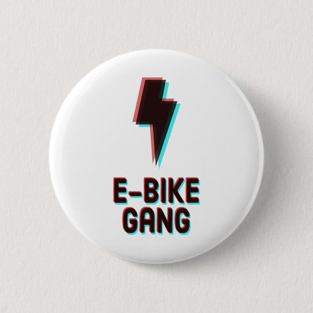 Badge Rond 5 Cm Gang de VTT électrique  (Devant)