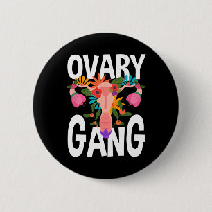 Badge Rond 5 Cm Gang Uterus Ovarien féminisme féministe