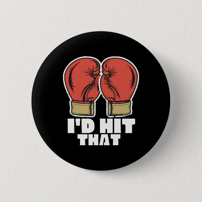 Badge Rond 5 Cm Gants de boxe (Devant)