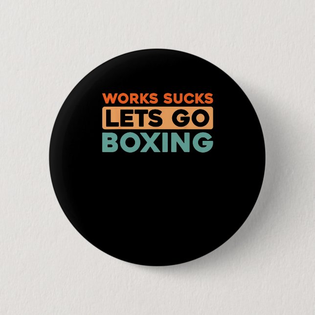 Badge Rond 5 Cm Gants de boxe - Boxe de combat Sparring  (Devant)