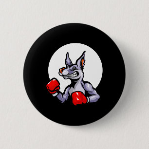 Badge Rond 5 Cm Gants de boxe Kangaroo Kickboxing Combat Sport Mma