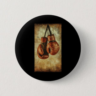 Badge Rond 5 Cm Gants de boxe Sport Boxer Invite Mixed martial art