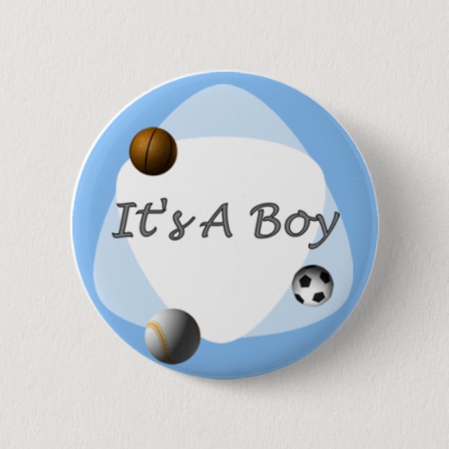 Badge Rond 5 Cm Garçon (Devant)