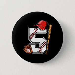 Badge Rond 5 Cm Garçon Anniversaire Enfant 5 Cinq Bysebyll 5ème An