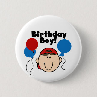 Badge Rond 5 Cm Garçon d'anniversaire