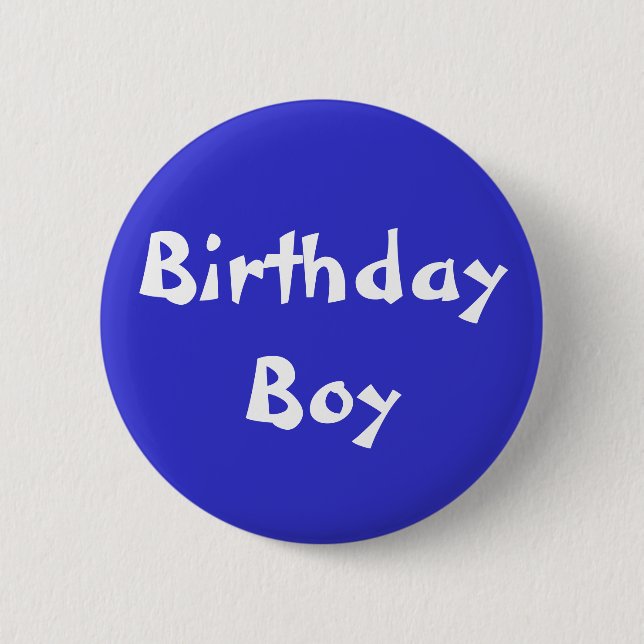 Badge Rond 5 Cm Garçon d'anniversaire (Devant)