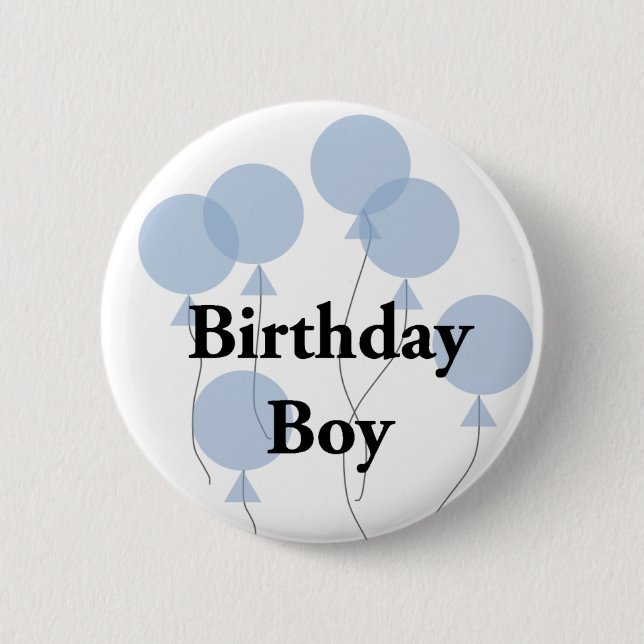 Badge Rond 5 Cm Garçon d'anniversaire (Devant)
