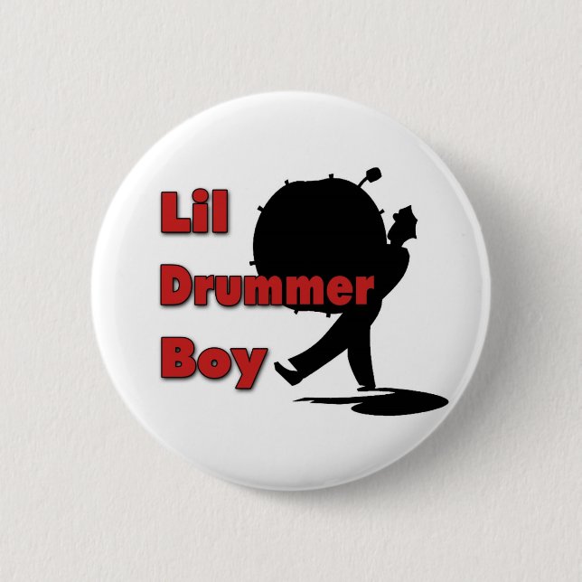 Badge Rond 5 Cm Garçon de batteur de Lil (Devant)