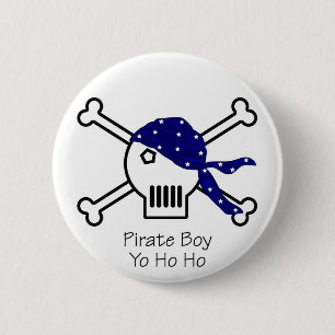 Badge Rond 5 Cm Garçon de pirate