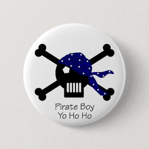 Badge Rond 5 Cm Garçon de pirate