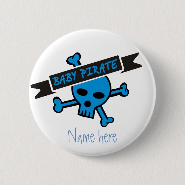 Badge Rond 5 Cm Garçon de pirate de bébé (Devant)