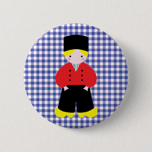 Badge Rond 5 Cm garçon néerlandais