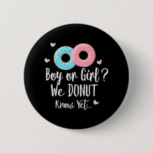 Badge Rond 5 Cm Garçon ou fille que nous donnons connaître la révé