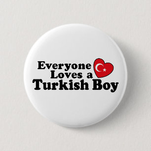 Badge Rond 5 Cm Garçon turc