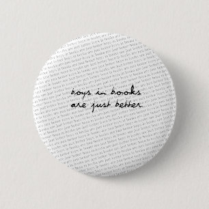 Badge Rond 5 Cm Garçons dans les livres