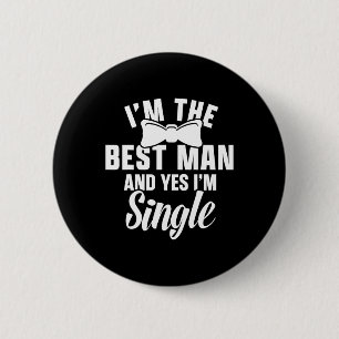 Badge Rond 5 Cm Garçons d'honneur Marié Hommes en squat Cadeaux po