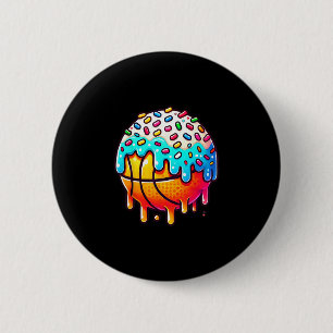 Badge Rond 5 Cm Garçons Filles Enfants Crème Glacée Sketll Drip Tr