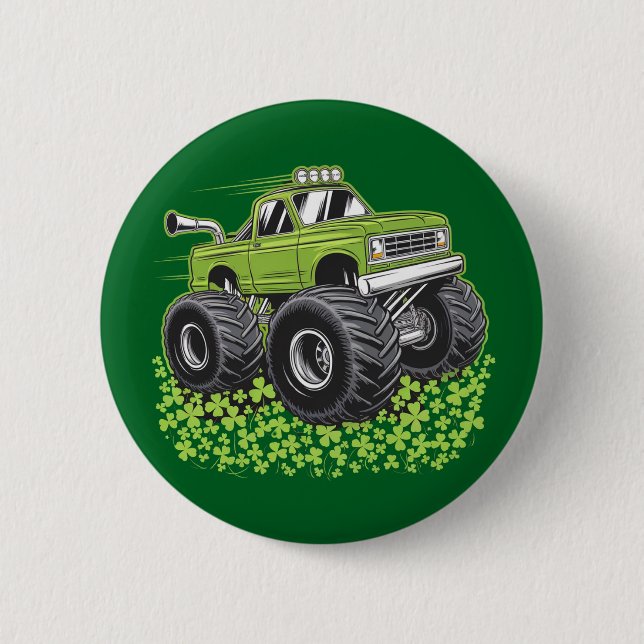 Badge Rond 5 Cm Garçons Jour de la Saint Patrick Toddler Lucky Mon (Devant)