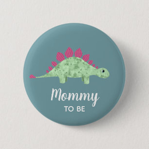 Badge Rond 5 Cm Garçons mignons Dinosaur maman à être Baby shower