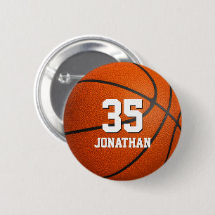 Badge Rond 5 Cm garçons ou filles basketball personnalisé