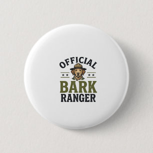 Badge Rond 5 Cm Garde de l'aboiement officielle Graphique vintage