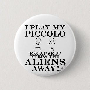 Badge Rond 5 Cm Garde le piccolo parti d'aliens