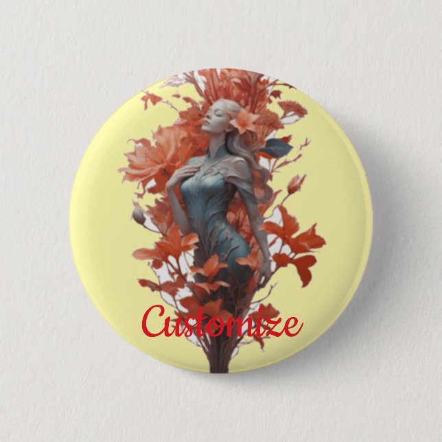 Badge Rond 5 Cm Garden Goddard Blossom Thunder_Cove (Devant)
