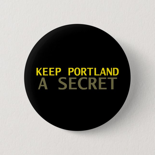Badge Rond 5 Cm Garder Portland secret (Devant)