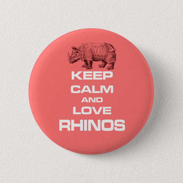 Badge Rond 5 Cm Gardez le calme et la conception de cool de (Devant)