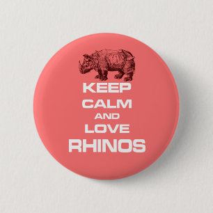 Badge Rond 5 Cm Gardez le calme et la conception de cool de
