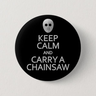 Badge Rond 5 Cm Gardez le calme et portez un bouton de