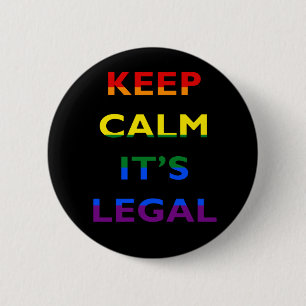 Badge Rond 5 Cm Gardez le calme que c'est bouton juridique de