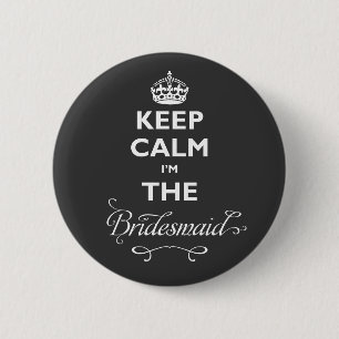 Badge Rond 5 Cm Gardez le calme que je suis l'étiquette mignonne