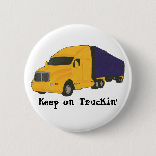 Badge Rond 5 Cm Gardez sur le camion de Truckin', sur des boutons