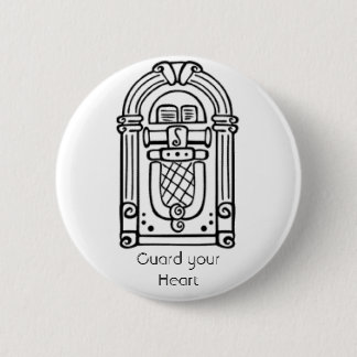 Badge Rond 5 Cm Gardez votre coeur