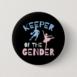 Badge Rond 5 Cm Gardien Du Basket-Ball De La Fête De Révélation De