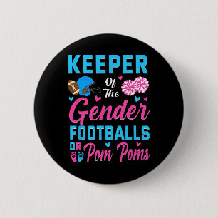 Badge Rond 5 Cm Gardien du genre Football ou Pom-Poms Révélation d