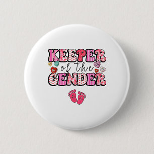 Badge Rond 5 Cm Gardien Du Genre Saint-Valentin Révélation De Sexe