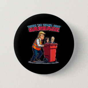 Badge Rond 5 Cm Garge Drôle Pour Trump Mega Et Mgga 2024