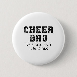 Badge Rond 5 Cm Gars d'animation drôle frère cheerleading supporte