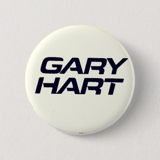 Badge Rond 5 Cm Gary Hart - bouton (Devant)
