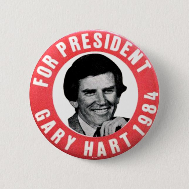 Badge Rond 5 Cm Gary Hart - bouton (Devant)