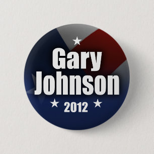 Badge Rond 5 Cm Gary Johnson 2012