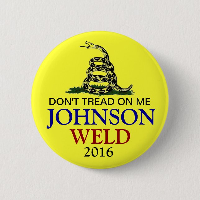 BADGE ROND 5 CM GARY JOHNSON 2016 (Devant)