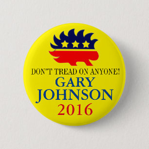 Badge Rond 5 Cm Gary Johnson 2016