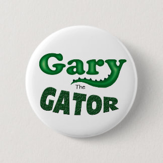 Badge Rond 5 Cm Gary le bouton de logo d'alligator