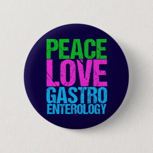 Badge Rond 5 Cm Gastroentérologie d'amour de paix