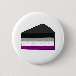 Badge Rond 5 Cm Gâteau Asexuel