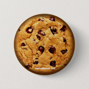 Badge Rond 5 Cm Gâteau aux pépites de chocolat